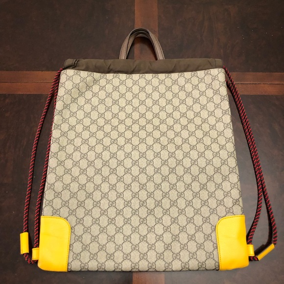 Gucci Drawstring Backpack Authentic - Picture 5 of 11